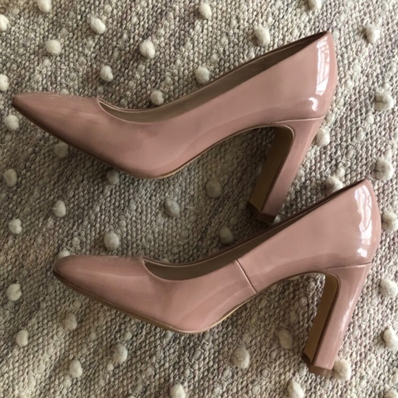 Zara Shoes - Zara Patent Blush Heels
